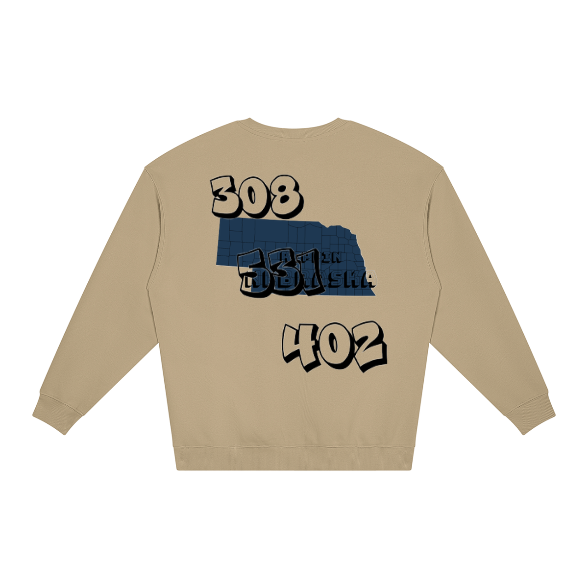 ReppinNebraska-Unisex Loose Crewneck Sweatshirt
