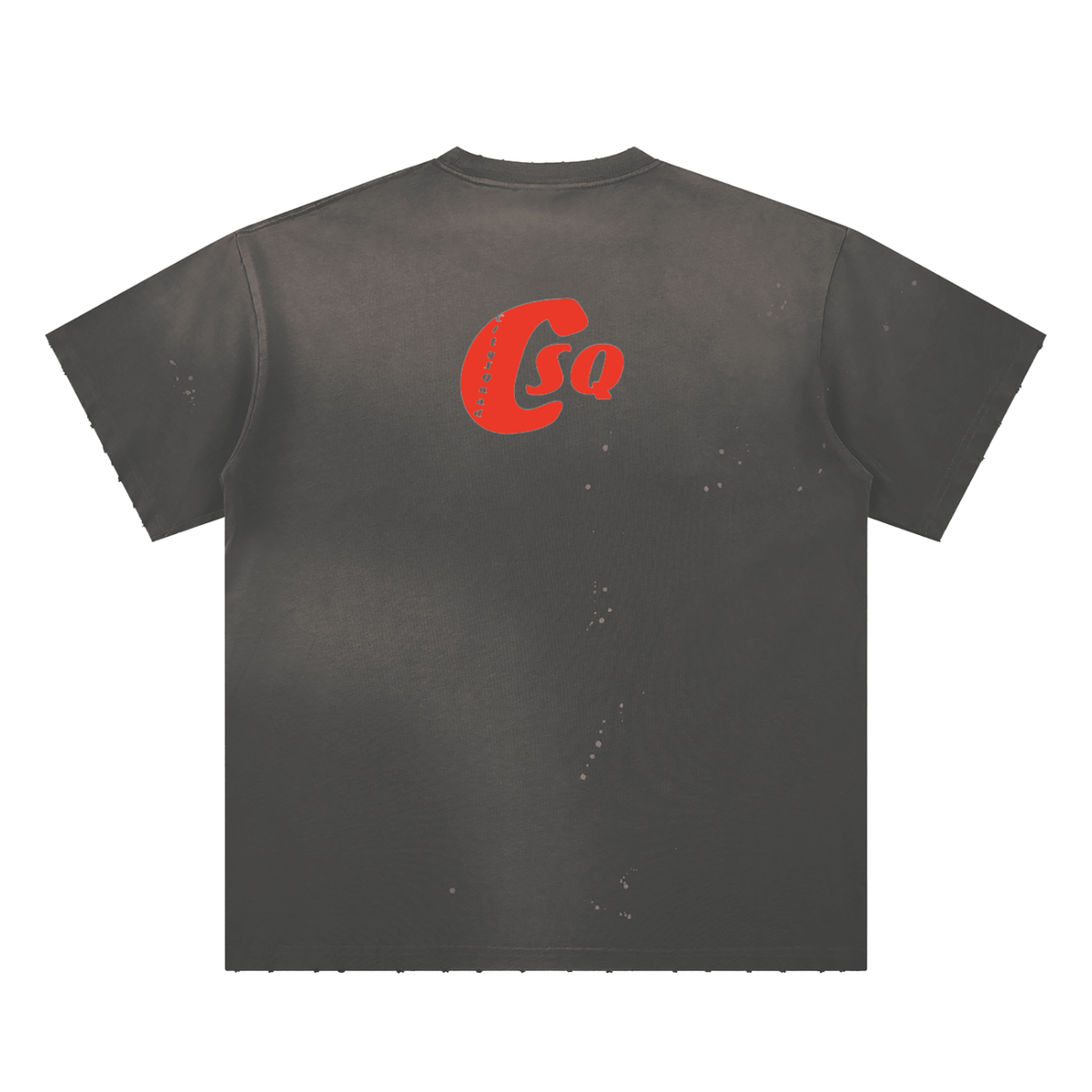 SaintLouisReppinHand-Frayed Sunfade Paint Splatter T-Shirt