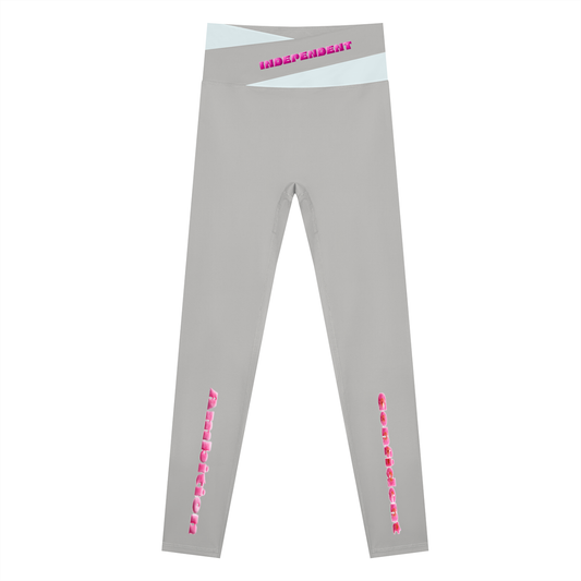 AlphaQueenWords-Women's Color Block Yoga Leggings