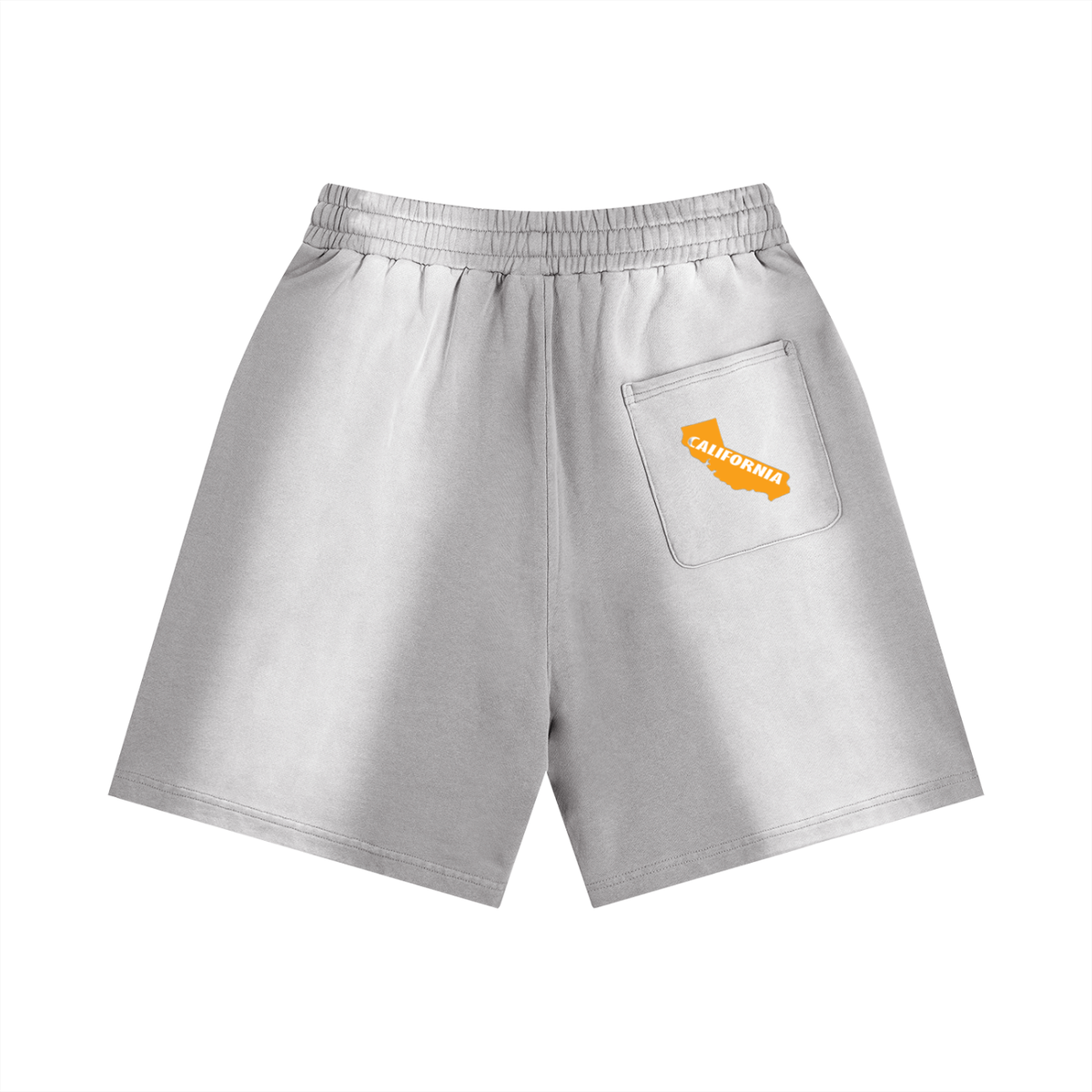 CaliforniaTheGoldenState-Sun Fade Distressed Shorts