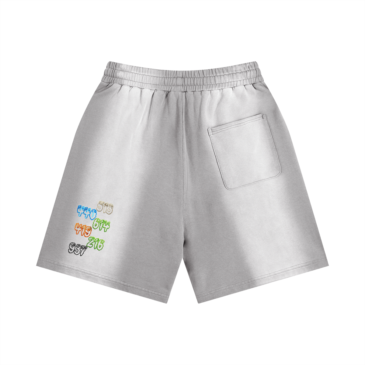 Ohio-Sun Fade Distressed Shorts