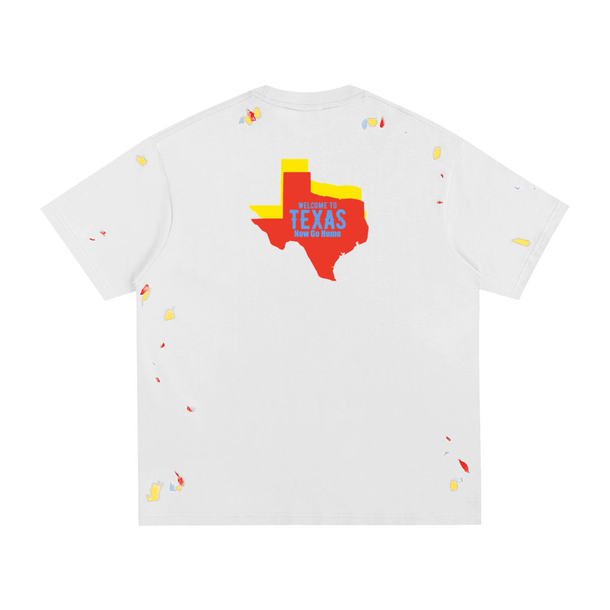 "Texas"-Paint Splatter T-Shirt