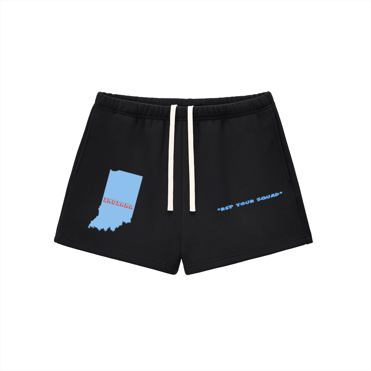 IndianaRepUrSquad-Essential Fleece Drawstring Sweatshorts