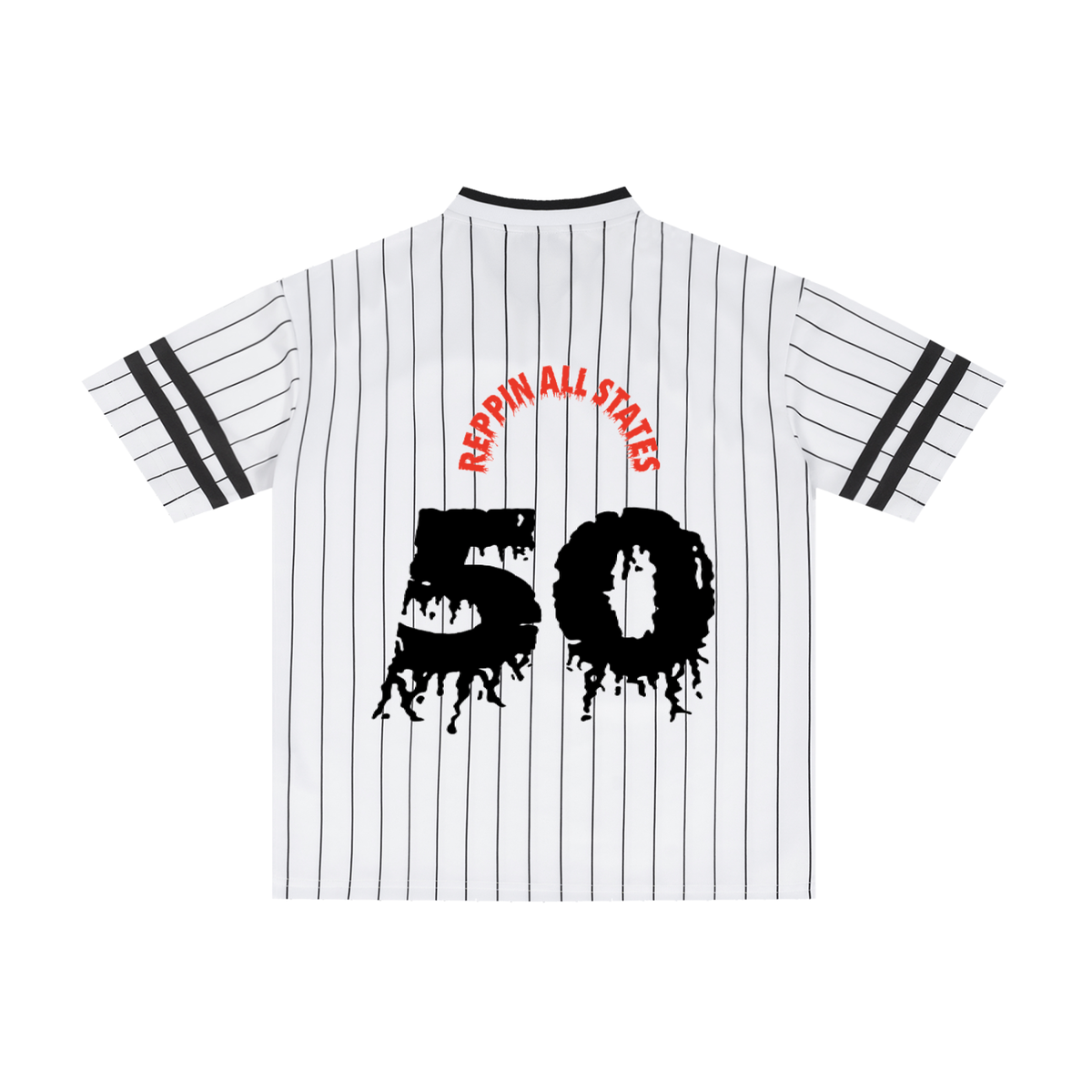 RepAllStates-Unisex Striped Loose V-Neck T-Shirt