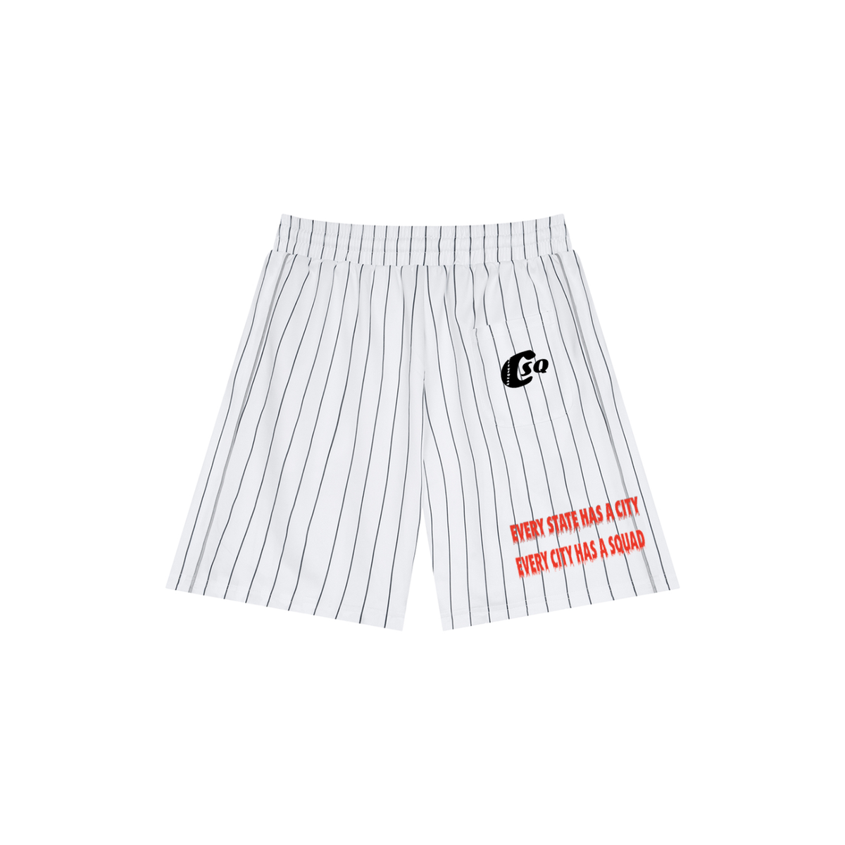 RepAllStates-Unisex Striped Loose Fit Shorts