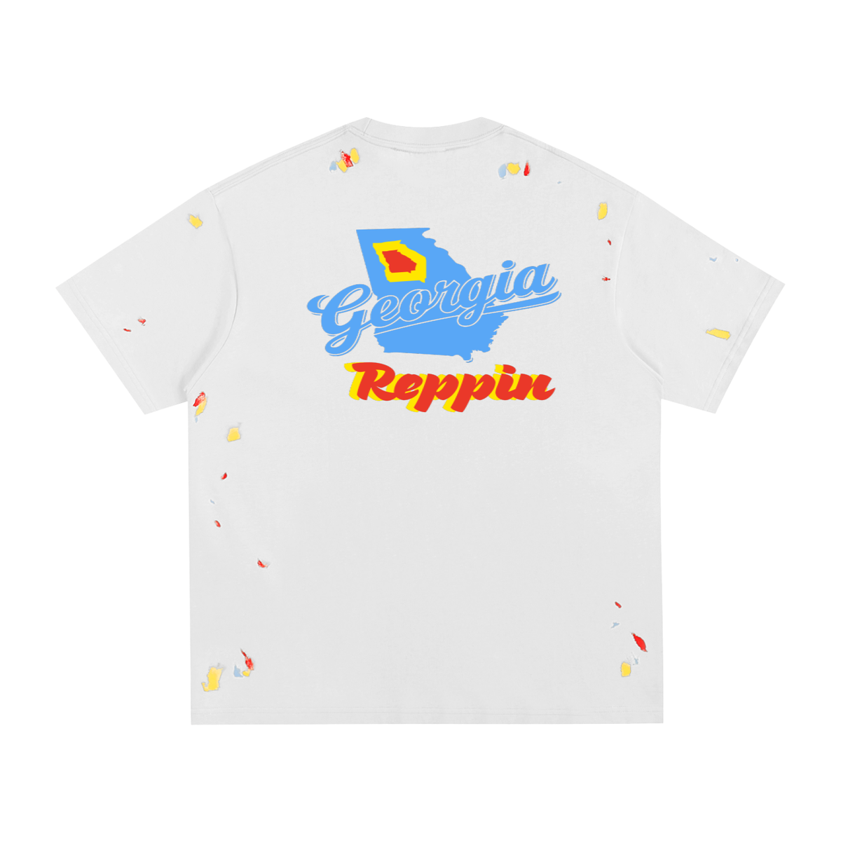 "Georgia"-paint Splatter T-Shirt