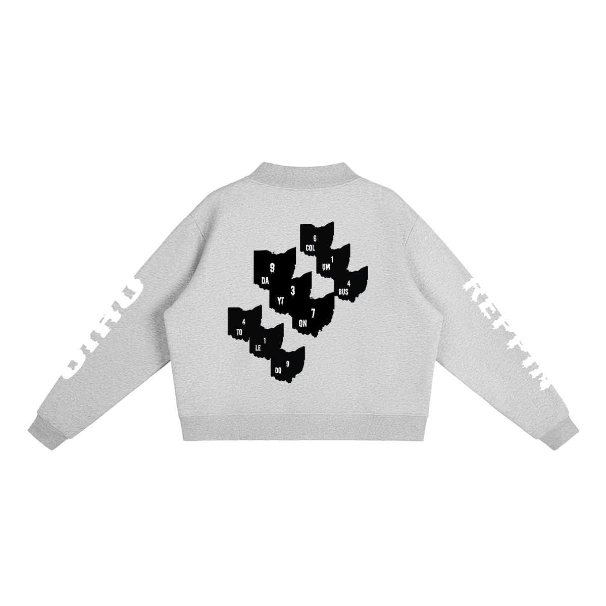 OhioReppinAreaCodes-Essential Fleece Mock-Neck Crew Sweatshirt