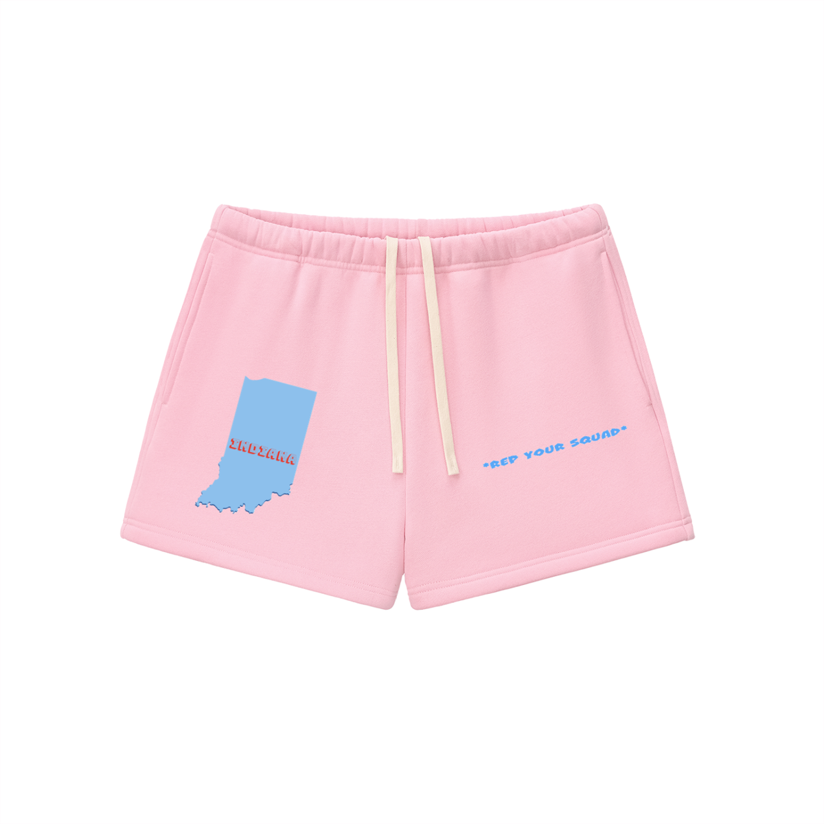 IndianaRepUrSquad-Essential Fleece Drawstring Sweatshorts