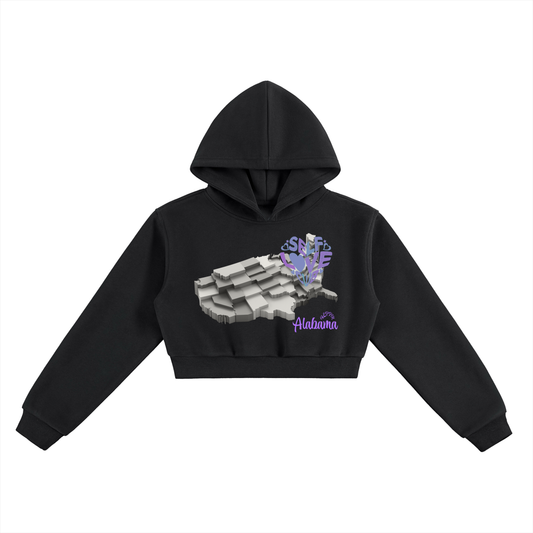 SelfLoveAlabama-Essential Cropped Hoodie