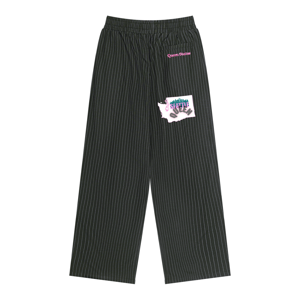 ReppinSeattleQueen-UnisexStriped Pleated Pants