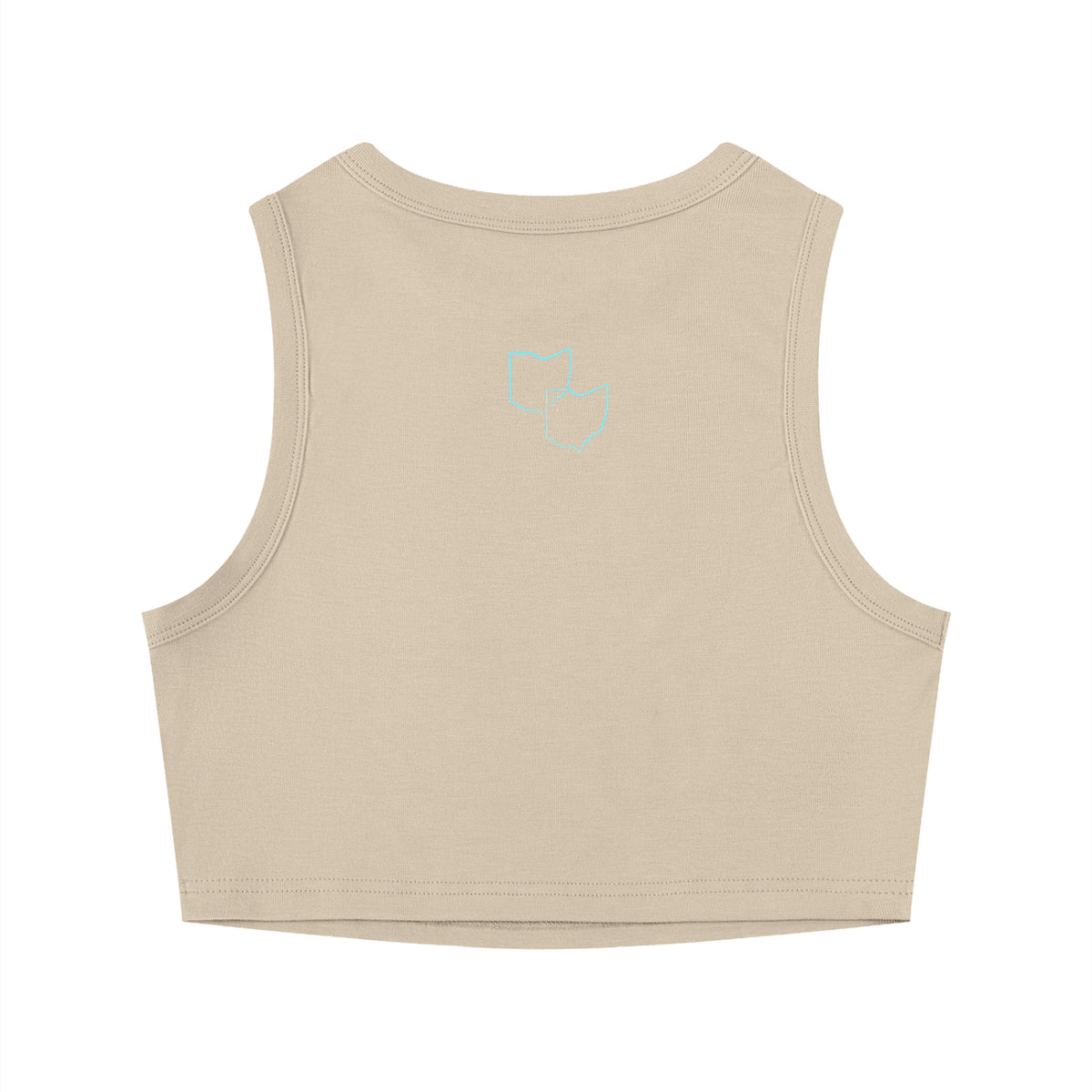 "Ohio"-Women's Tight Crewneck Crop Tank Top