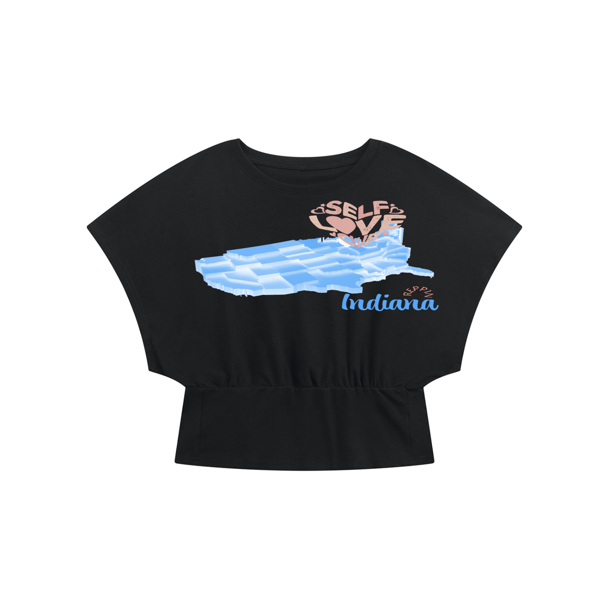 SelfLoveIndiana-Women’s Crop Dolman T-Shirt
