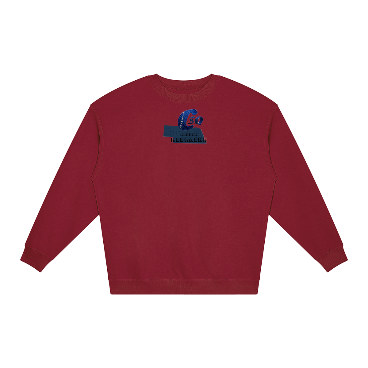 ReppinNebraska-Unisex Loose Crewneck Sweatshirt