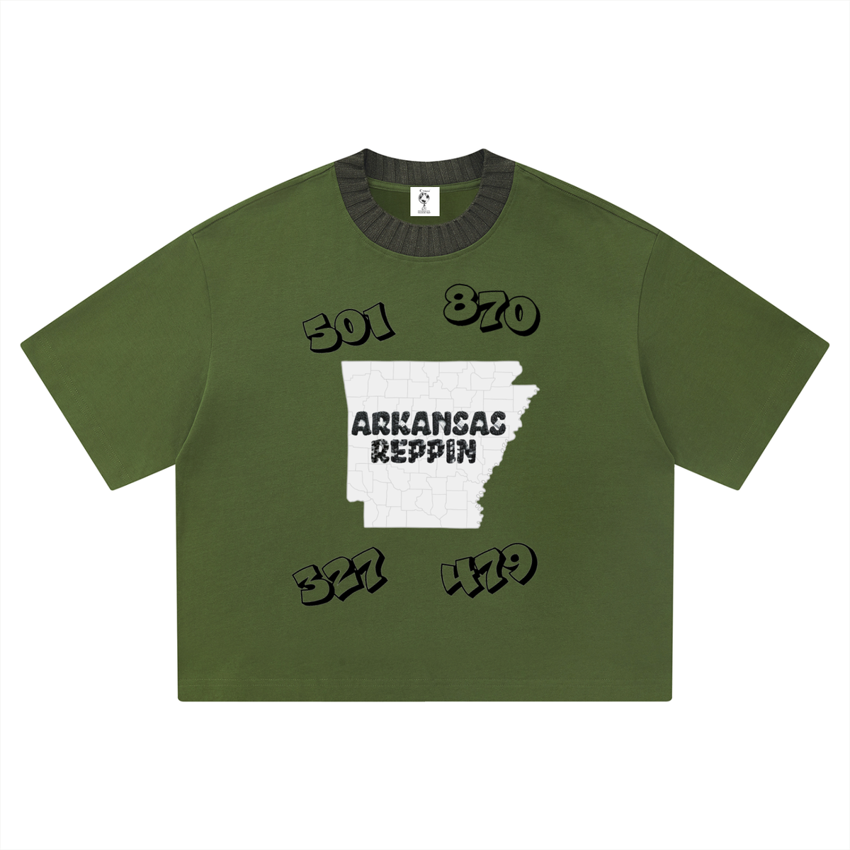 ArkansasAreaCodes-Unisex Heavyweight Boxy T-Shirt