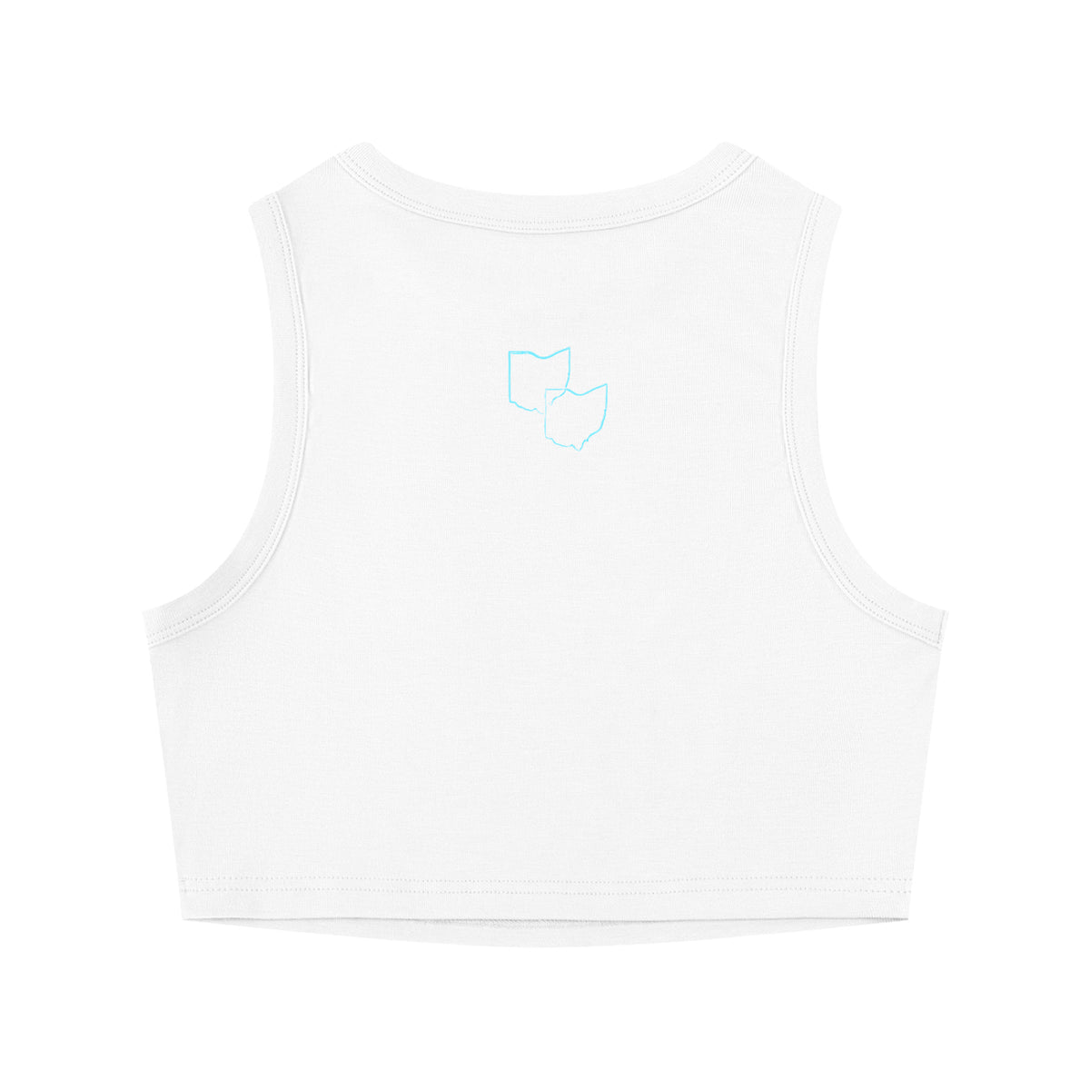 "Ohio"-Women's Tight Crewneck Crop Tank Top