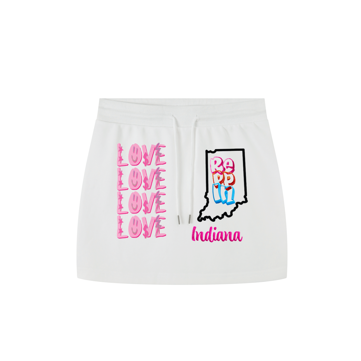 LoveReppinIndiana-Essential Drawstring Skirt