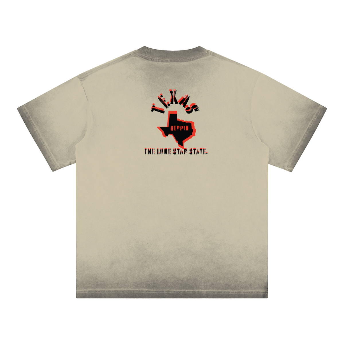 TexasBanditReppin-Reverse Dyed Loose Cotton T-Shirt