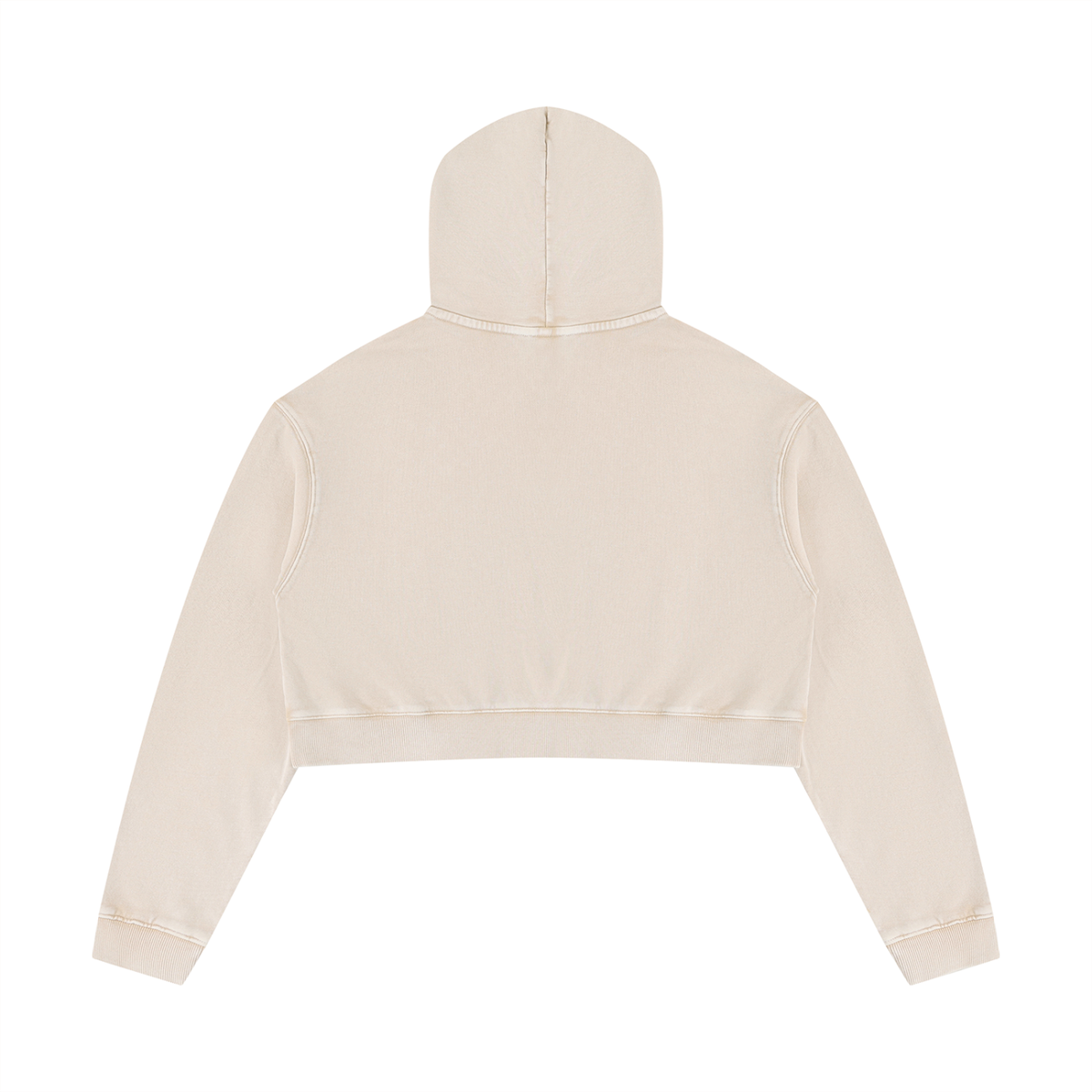 Loyal&Beauty-Women’s Mineral Washed Crop Hoodie