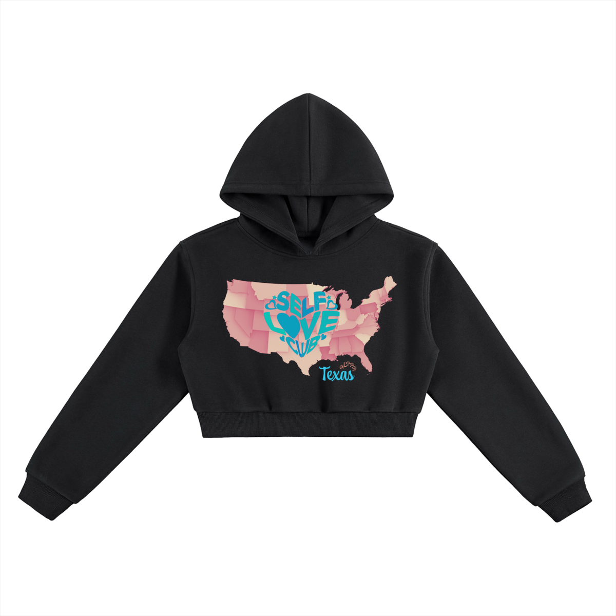 SelfLoveTexas-Essential Cropped Hoodie