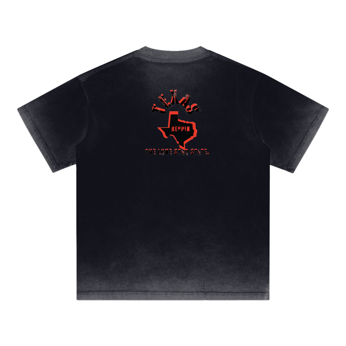TexasBanditReppin-Reverse Dyed Loose Cotton T-Shirt