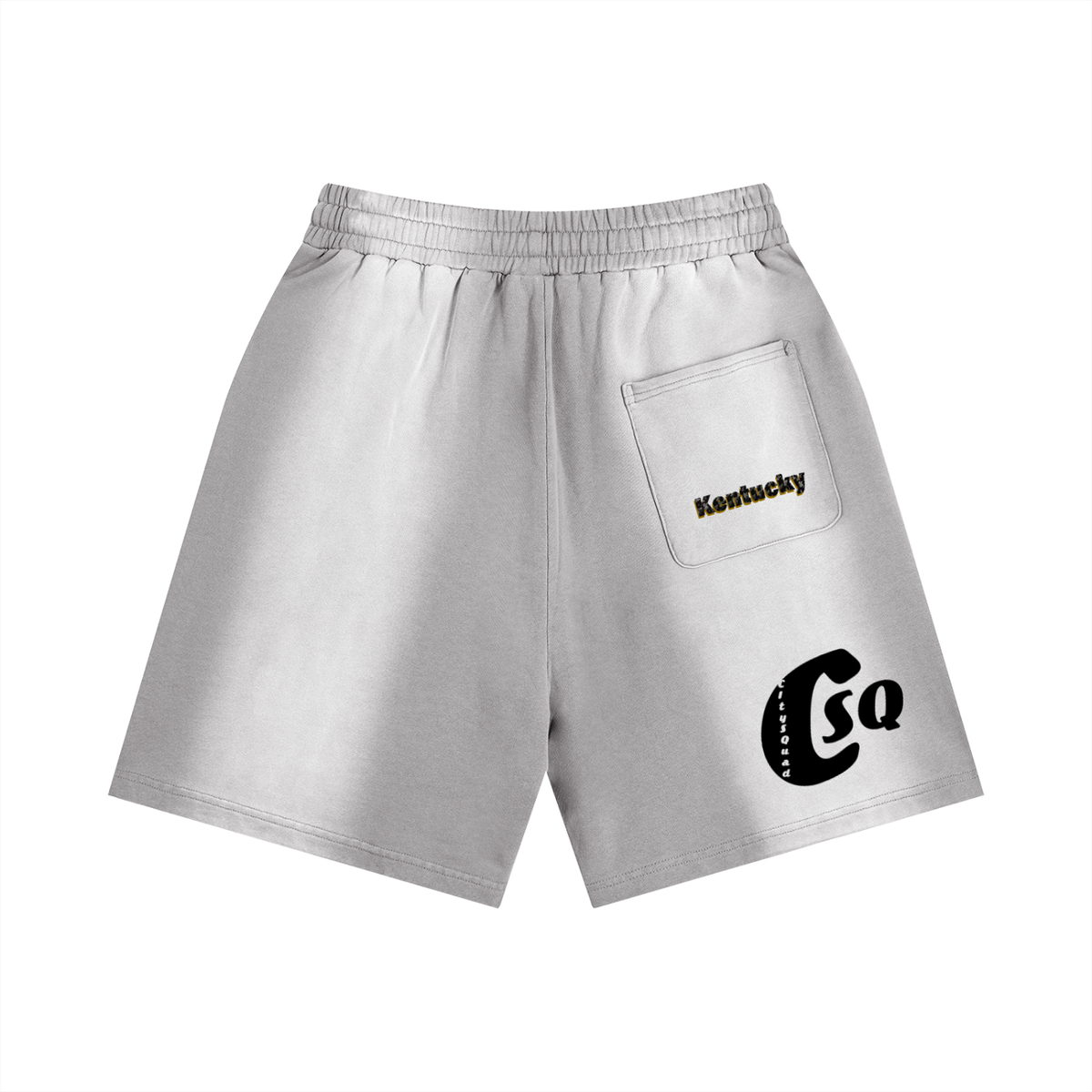 Kentucky-Sun Fade Distressed Shorts