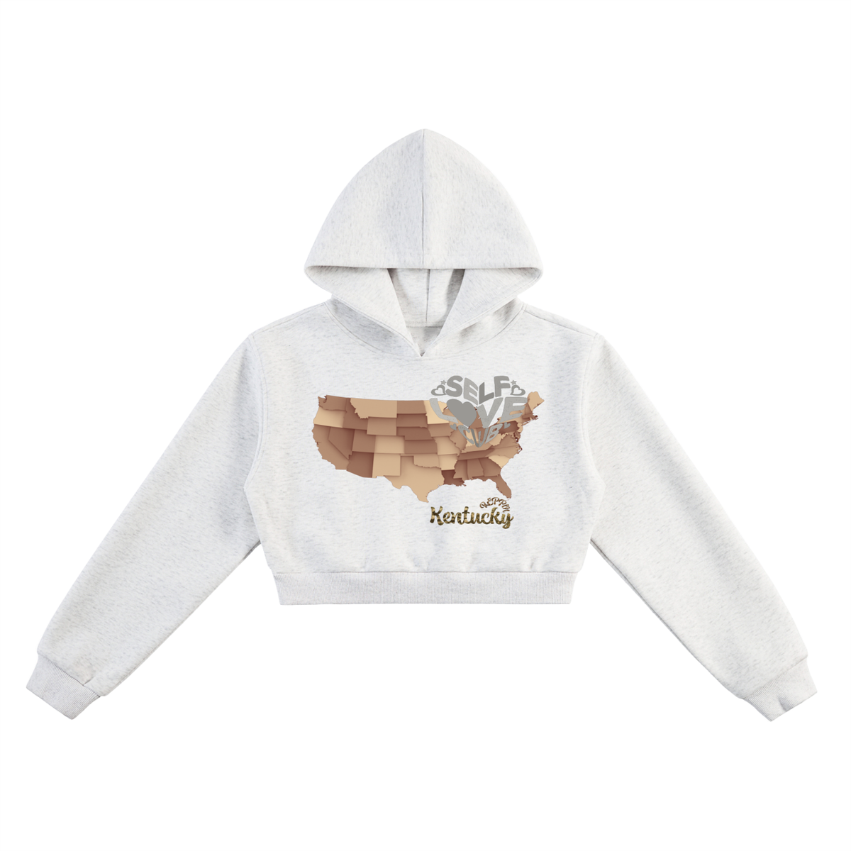 SelfLoveKentucky-Essential Cropped Hoodie