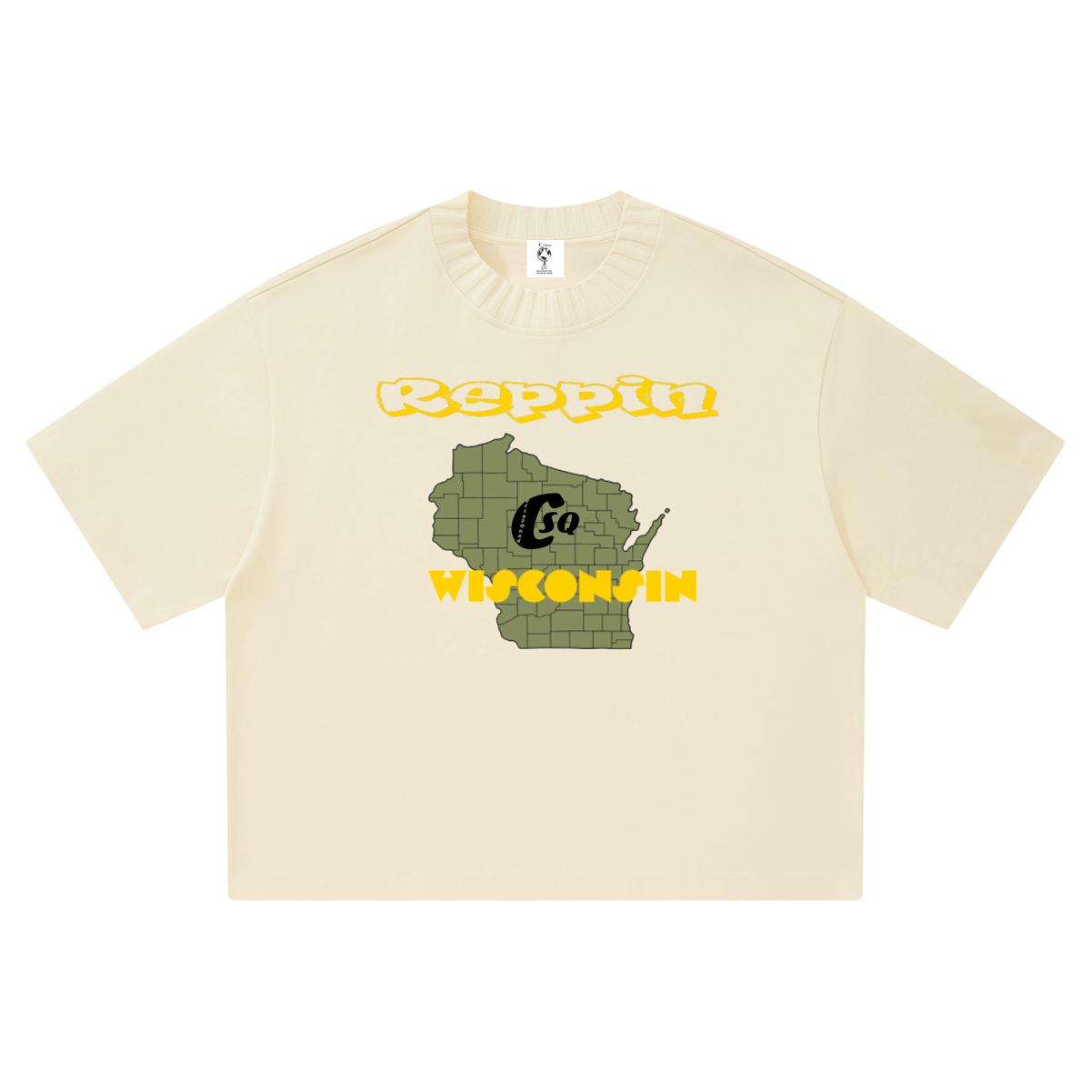 ReppinWisconsinCitiesCodes-Unisex Heavyweight Boxy T-Shirt