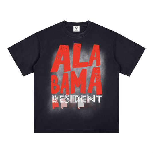 AlabamaResident-Square Patch Monkey Washed T-Shirt