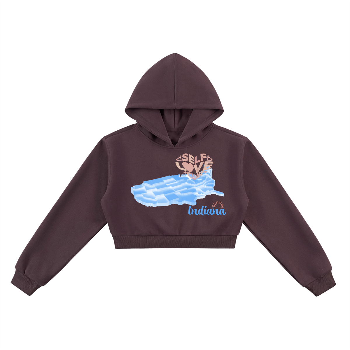 SelfLoveIndiana-Essential Cropped Hoodie