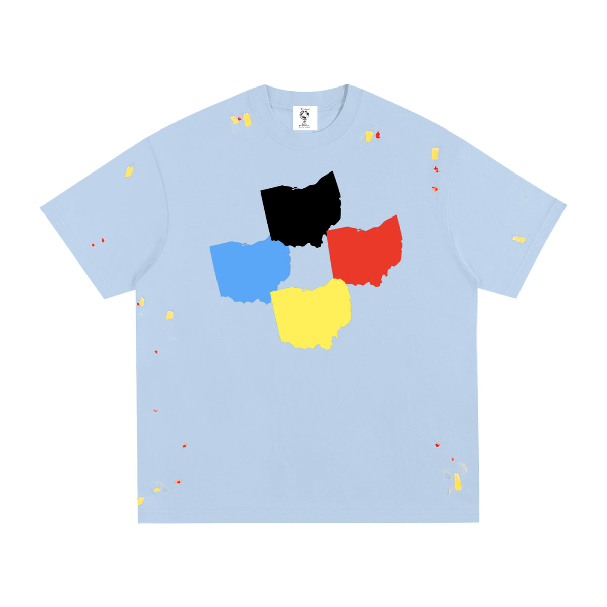 "Ohio"-Paint Splatter T-Shirt
