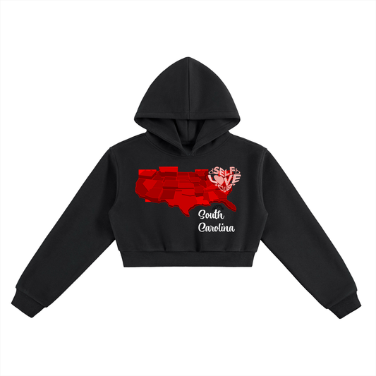SelfLoveSouthCarolina-Essential Cropped Hoodie