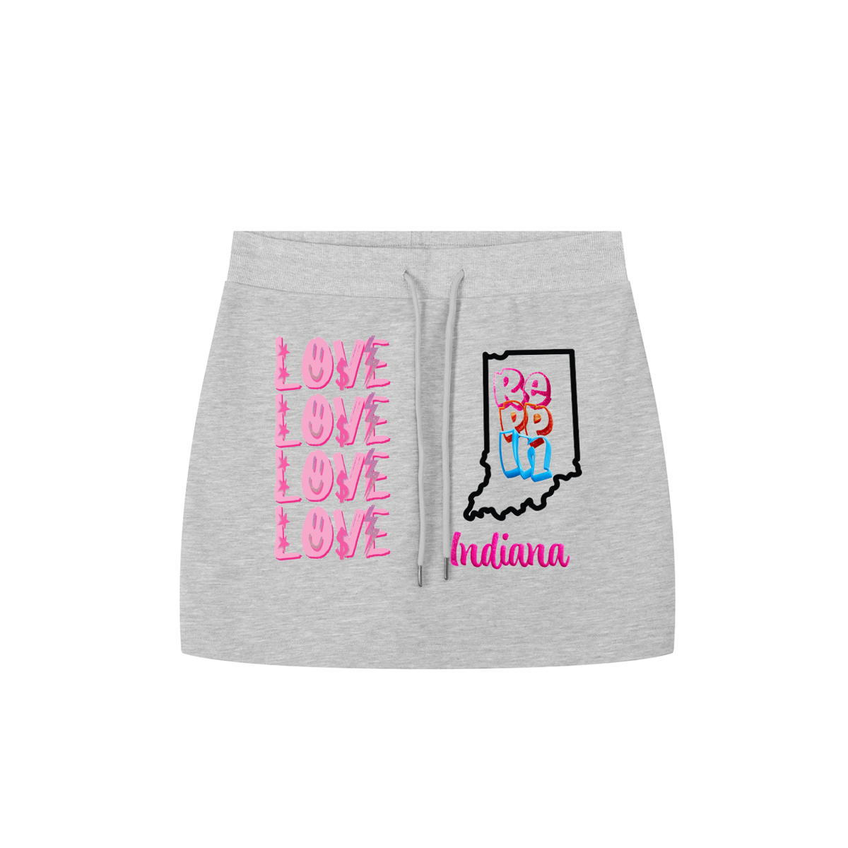 LoveReppinIndiana-Essential Drawstring Skirt