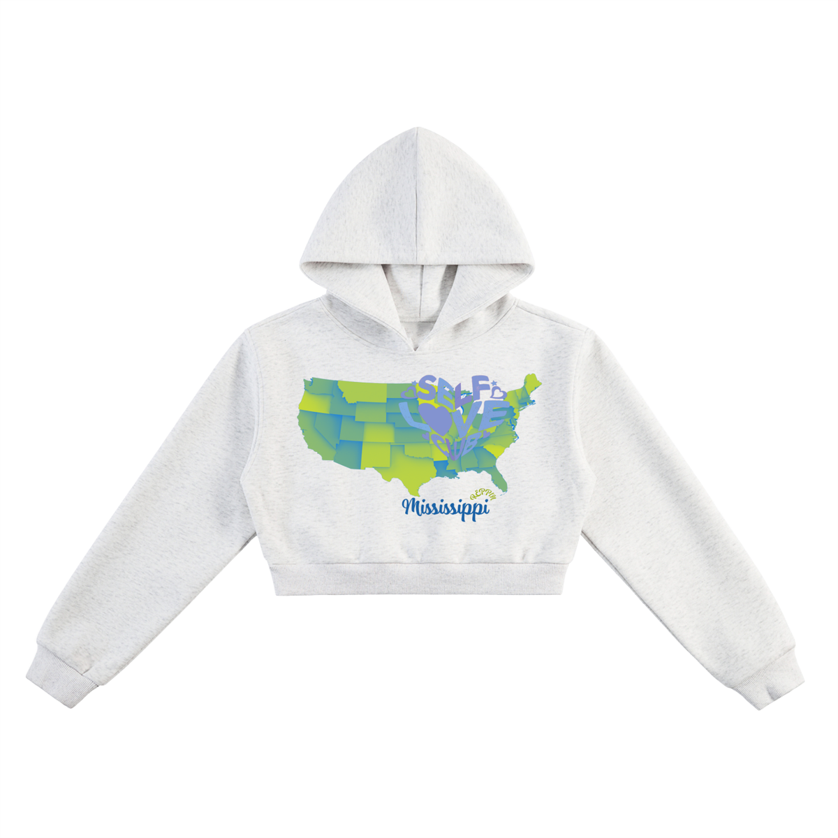 SelfLoveMississippi-Essential Cropped Hoodie