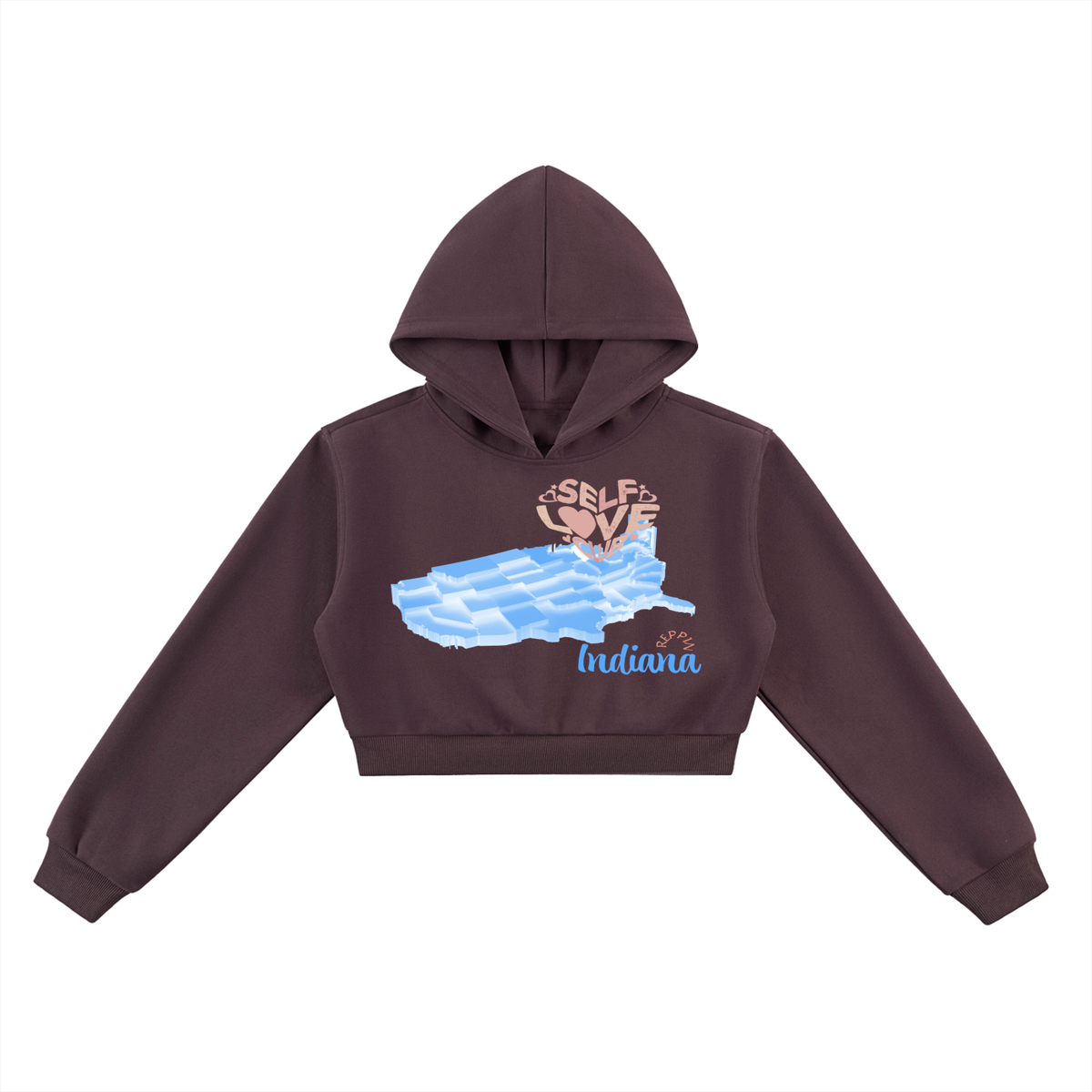 SelfLoveIndiana-Essential Cropped Hoodie