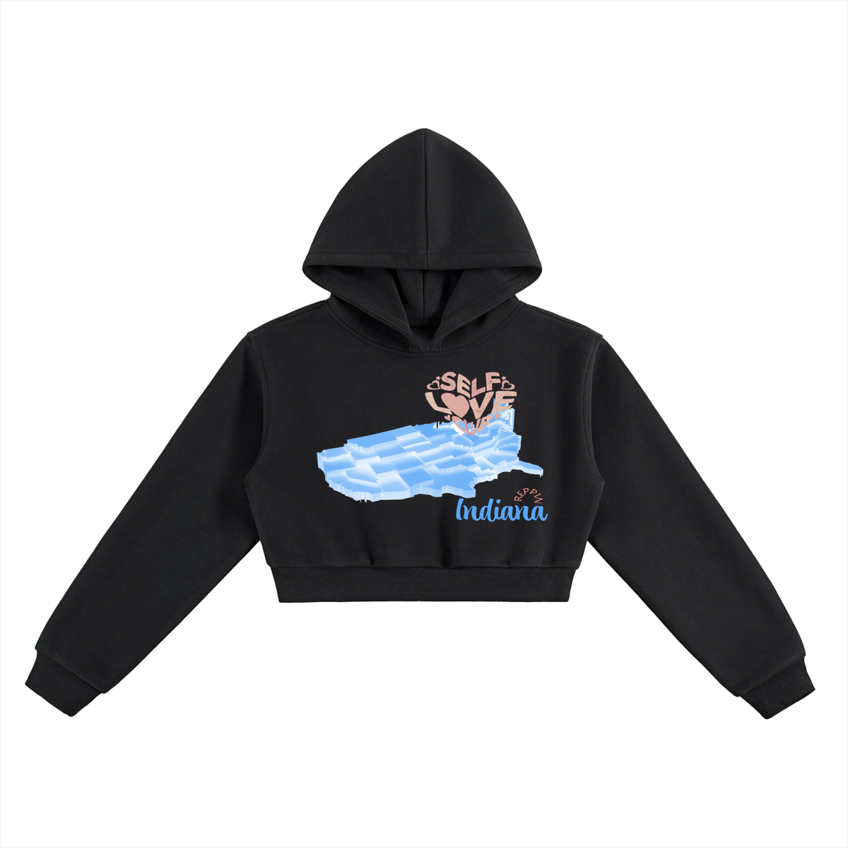 SelfLoveIndiana-Essential Cropped Hoodie