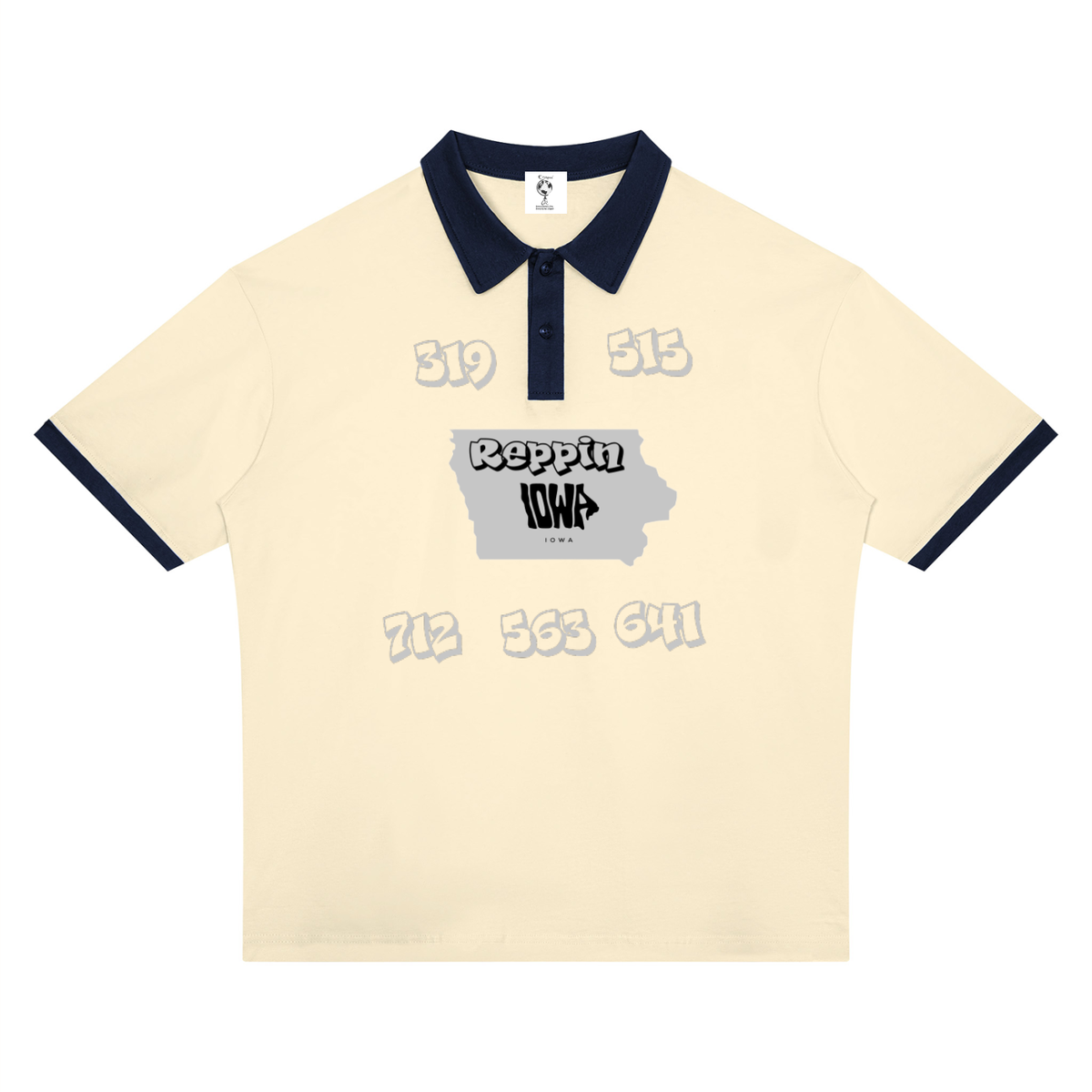 ReppinIowaCitiesCodes-Unisex Color Block Polo Shirt