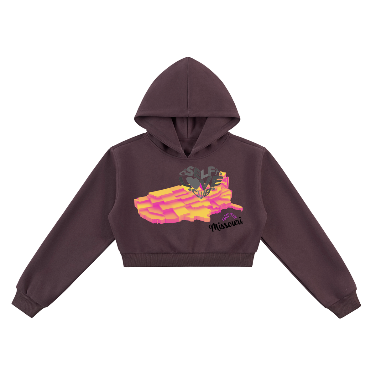 SelfLoveMissouri-Essential Cropped Hoodie
