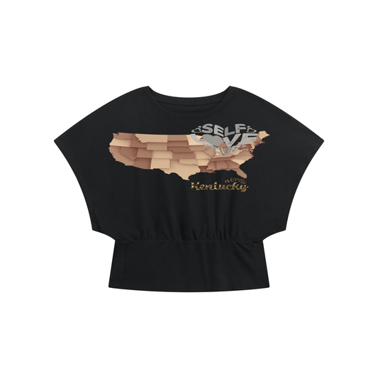 SelfLoveKentucky-Women’s Crop Dolman T-Shirt