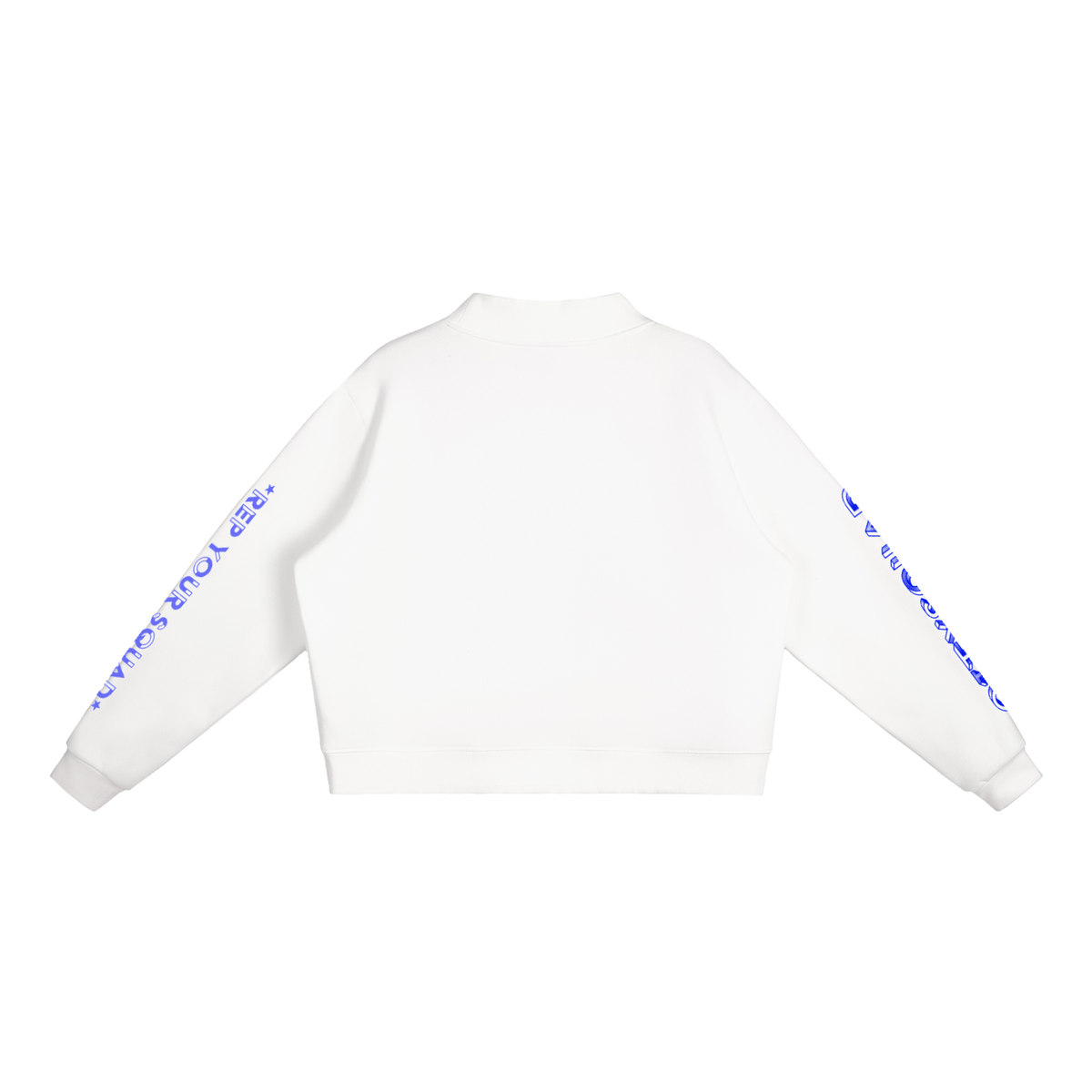 MyCityDC-Essential Fleece Mock-Neck Crew Sweatshirt