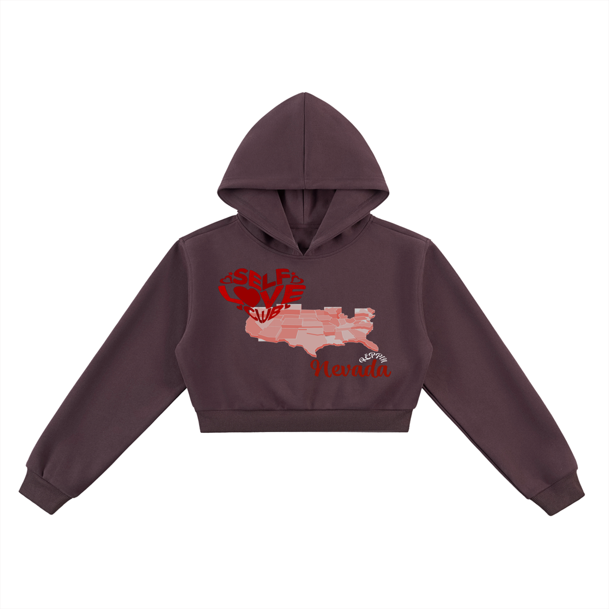 SelfLoveNevada-Essential Cropped Hoodie