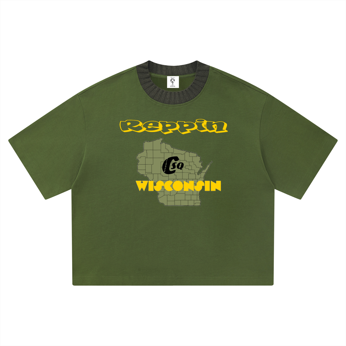 ReppinWisconsinCitiesCodes-Unisex Heavyweight Boxy T-Shirt