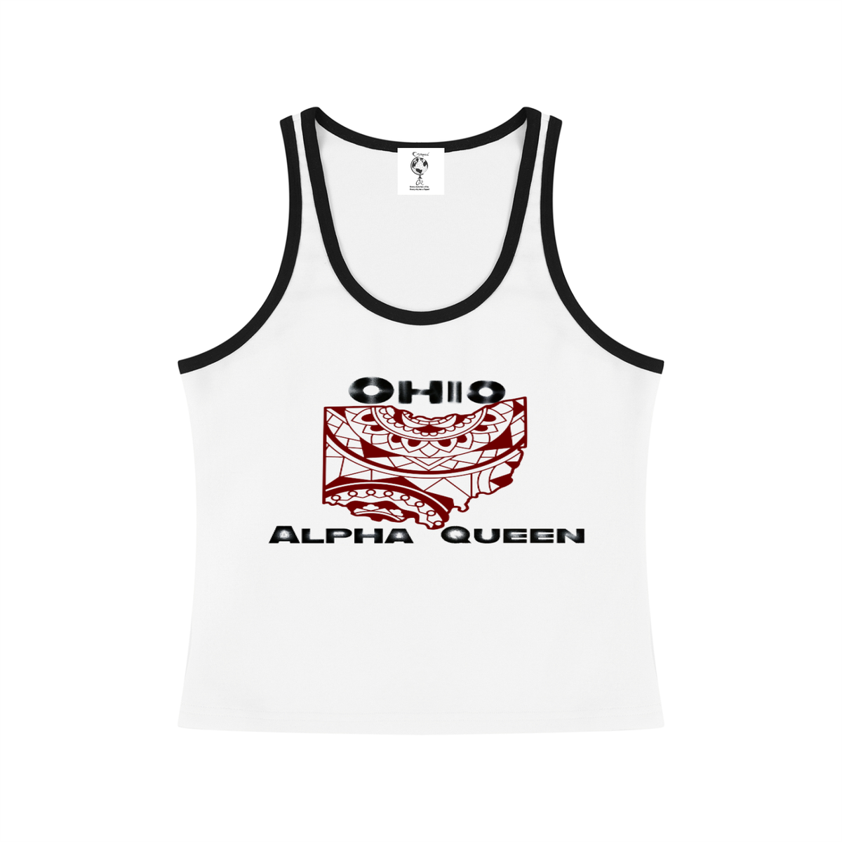 OhioAlphaQueen-Women's Color Block Cropped Tank Top