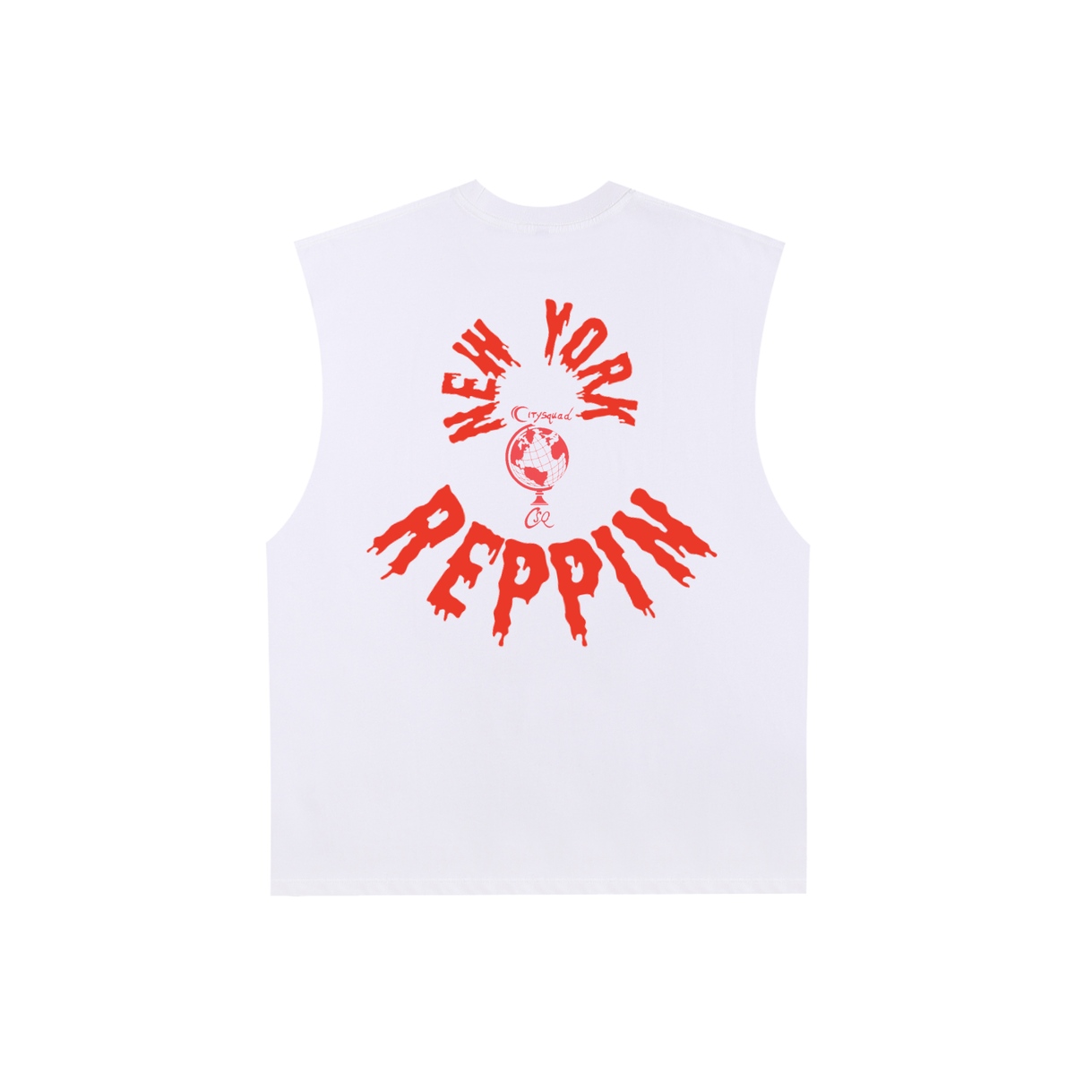 NewYorkCitiesPic-Raw Edge Cotton Tank Top