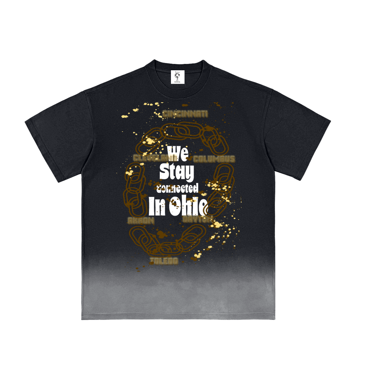 OhioStayConnected-Sunfade Vintage Washed T-Shirt