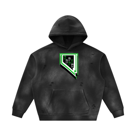MultiColorsNevada-Unisex Sunfade Frayed Fleece Hoodie