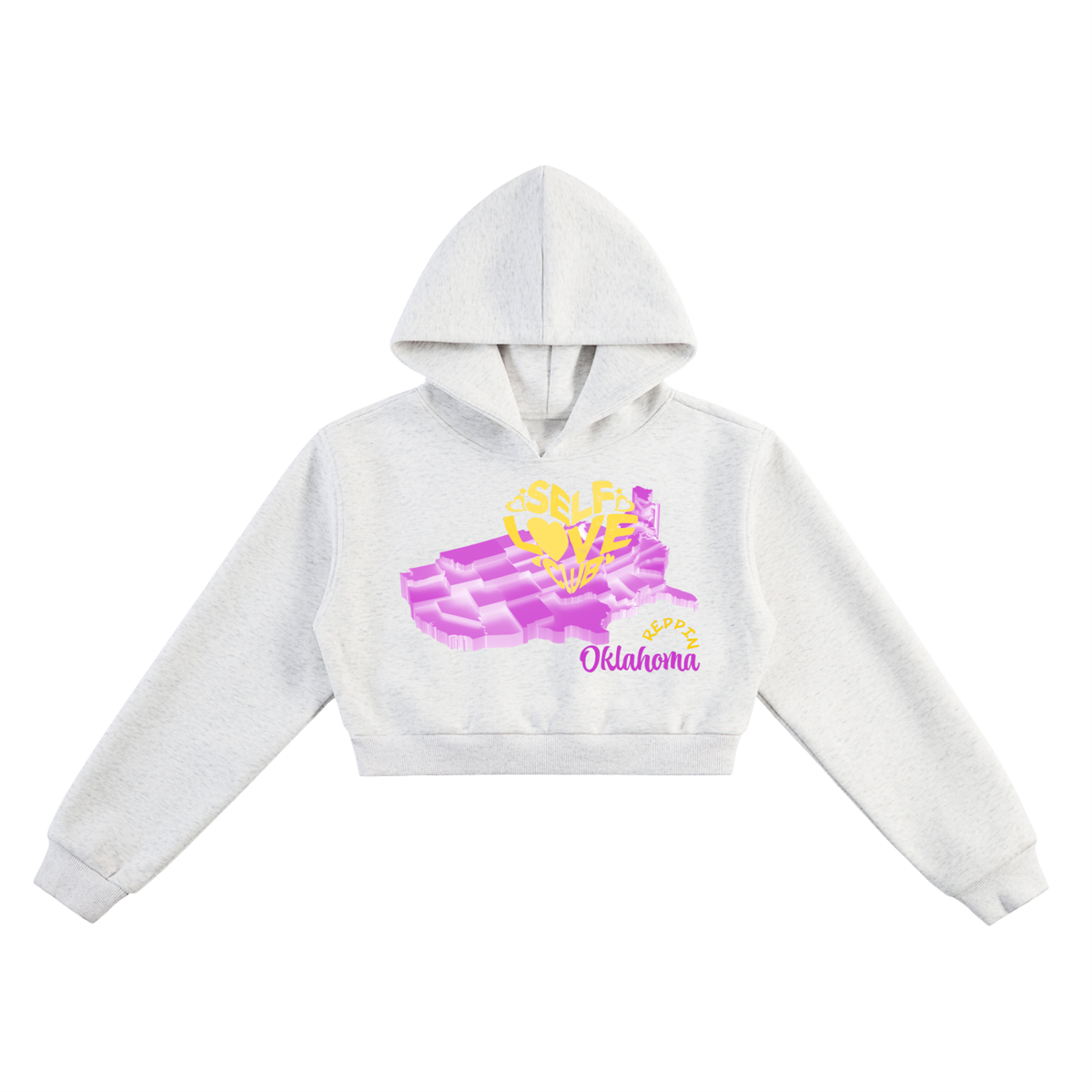 SelfLoveOklahoma-Essential Cropped Hoodie