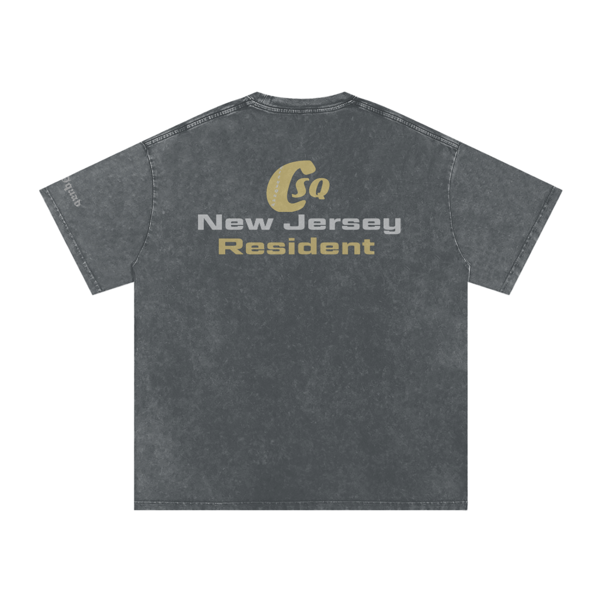 NewJerseyResdient-Snow Washed Oversized Cotton T-Shirt