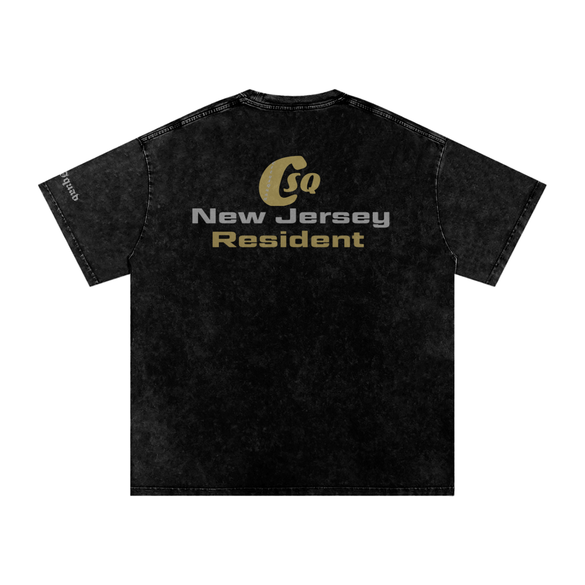NewJerseyResdient-Snow Washed Oversized Cotton T-Shirt
