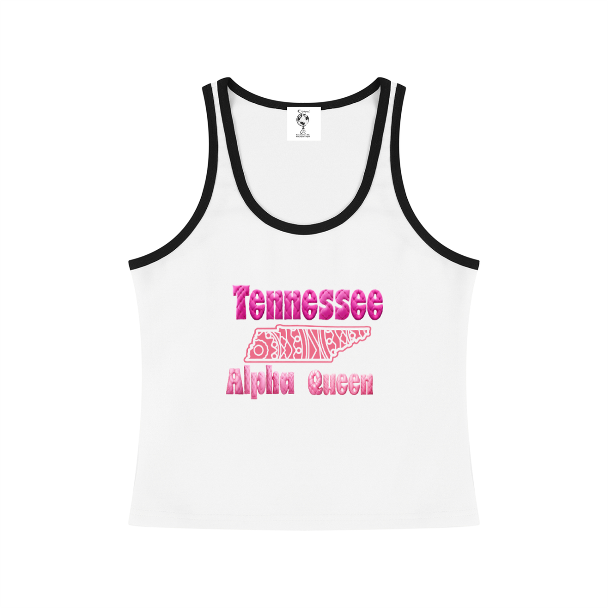 TennesseeAlphaQueen-Women's Color Block Cropped Tank Top