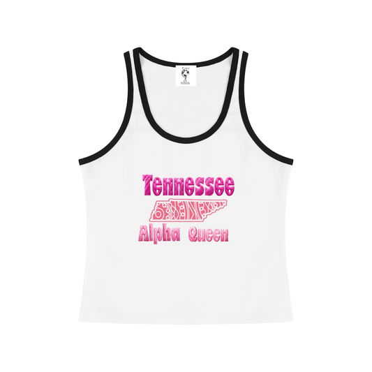 TennesseeAlphaQueen-Women's Color Block Cropped Tank Top
